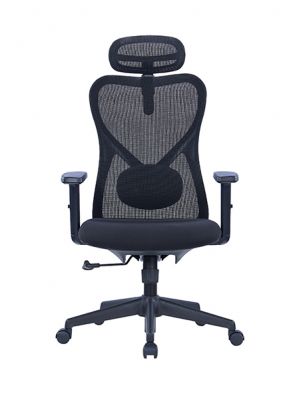 Una silla para el personal con todas las funciones y soporte visual tridimensional